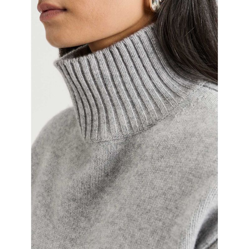 Veronika Maine Merino Cashmere Blend Oversized Funnel Neck Sweater image number 2